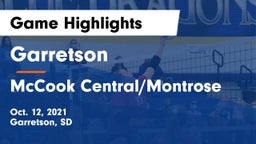 Garretson  vs McCook Central/Montrose  Game Highlights - Oct. 12, 2021