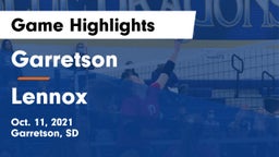 Garretson  vs Lennox  Game Highlights - Oct. 11, 2021
