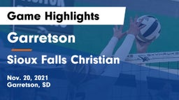 Garretson  vs Sioux Falls Christian  Game Highlights - Nov. 20, 2021