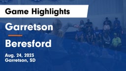Garretson  vs Beresford  Game Highlights - Aug. 24, 2023
