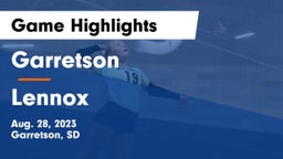 Garretson  vs Lennox  Game Highlights - Aug. 28, 2023