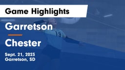 Garretson  vs Chester  Game Highlights - Sept. 21, 2023
