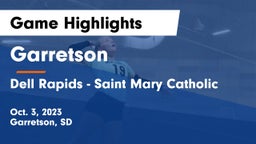 Garretson  vs Dell Rapids - Saint Mary Catholic  Game Highlights - Oct. 3, 2023