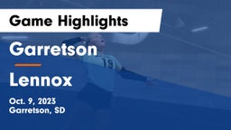 Garretson  vs Lennox  Game Highlights - Oct. 9, 2023