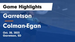 Garretson  vs Colman-Egan  Game Highlights - Oct. 20, 2023