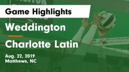 Weddington  vs Charlotte Latin  Game Highlights - Aug. 22, 2019