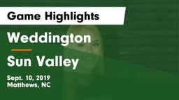 Weddington  vs Sun Valley Game Highlights - Sept. 10, 2019