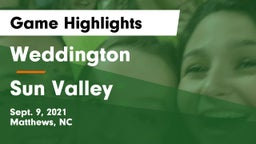 Weddington  vs Sun Valley  Game Highlights - Sept. 9, 2021