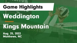 Weddington  vs Kings Mountain  Game Highlights - Aug. 25, 2022
