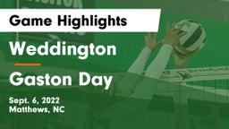 Weddington  vs Gaston Day Game Highlights - Sept. 6, 2022