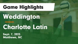 Weddington  vs Charlotte Latin Game Highlights - Sept. 7, 2023