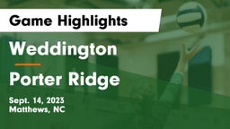 Weddington  vs Porter Ridge Game Highlights - Sept. 14, 2023