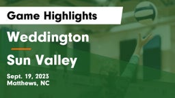 Weddington  vs Sun Valley  Game Highlights - Sept. 19, 2023