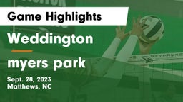Weddington  vs myers park Game Highlights - Sept. 28, 2023