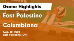East Palestine  vs Columbiana Game Highlights - Aug. 30, 2022