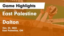 East Palestine  vs Dalton Game Highlights - Oct. 22, 2022