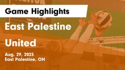 East Palestine  vs United  Game Highlights - Aug. 29, 2023