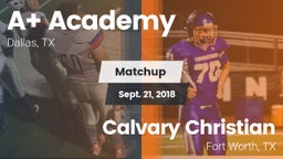 Matchup: A Academy vs. Calvary Christian  2018