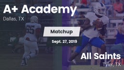 Matchup: A Academy vs. All Saints  2019