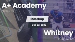 Matchup: A Academy vs. Whitney  2020