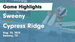 Sweeny  vs Cypress Ridge  Game Highlights - Aug. 24, 2019