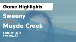 Sweeny  vs Mayde Creek  Game Highlights - Sept. 10, 2019