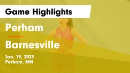 Perham  vs Barnesville  Game Highlights - Jan. 19, 2023