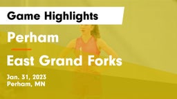 Perham  vs East Grand Forks  Game Highlights - Jan. 31, 2023