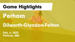 Perham  vs Dilworth-Glyndon-Felton  Game Highlights - Feb. 6, 2023
