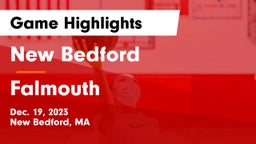 New Bedford  vs Falmouth Game Highlights - Dec. 19, 2023