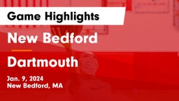 New Bedford  vs Dartmouth  Game Highlights - Jan. 9, 2024