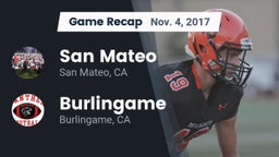 Recap: San Mateo  vs. Burlingame  2017