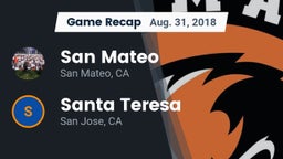 Recap: San Mateo  vs. Santa Teresa  2018
