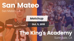 Matchup: San Mateo High vs. The King's Academy  2018