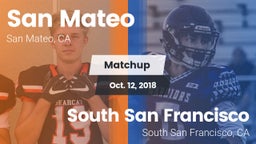 Matchup: San Mateo High vs. South San Francisco  2018