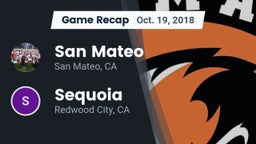 Recap: San Mateo  vs. Sequoia  2018