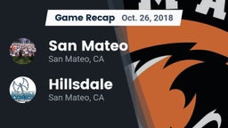 Recap: San Mateo  vs. Hillsdale  2018