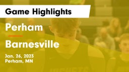 Perham  vs Barnesville  Game Highlights - Jan. 26, 2023
