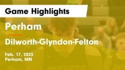 Perham  vs Dilworth-Glyndon-Felton  Game Highlights - Feb. 17, 2023