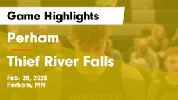 Perham  vs Thief River Falls  Game Highlights - Feb. 28, 2023