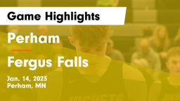 Perham  vs Fergus Falls  Game Highlights - Jan. 14, 2023