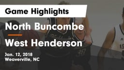North Buncombe  vs West Henderson  Game Highlights - Jan. 12, 2018