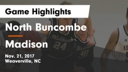North Buncombe  vs Madison  Game Highlights - Nov. 21, 2017