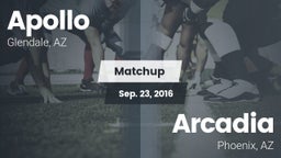 Matchup: Apollo  vs. Arcadia  2016