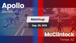 Matchup: Apollo  vs. McClintock  2016