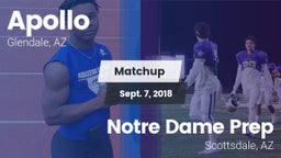 Matchup: Apollo  vs. Notre Dame Prep  2018