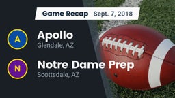 Recap: Apollo  vs. Notre Dame Prep  2018