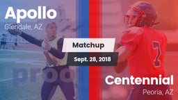 Matchup: Apollo  vs. Centennial  2018