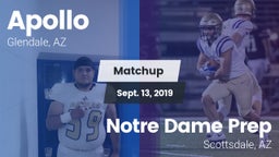 Matchup: Apollo  vs. Notre Dame Prep  2019