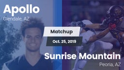 Matchup: Apollo  vs. Sunrise Mountain  2019